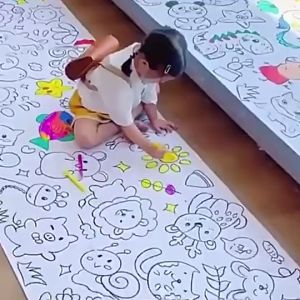 3M Kids Coloring Roll Painting Rolls Drawing Paper Childrens Graffiti Painting Scrolls