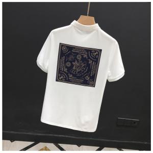 Extra Large 300 Pounds Short Sleeve Polo Shirt Mens Summer Thin Loose Fit Half Sleeve Top Trendy Brand T-Shirt Casual Wear