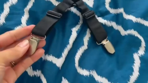 6-side Buckle Sheet Clips Suspender Fasteners Adjustable Elastic Sheet Straps Mattress Fasteners