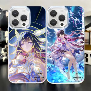 Aurora Gold Genshin Impact Phone Case for  16/16Plus/16Pro/16Promax Cute Cartoon Anime Inspired Customizable Eco-Friendly Acrylic Shell