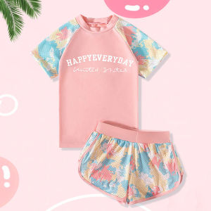 UV Protection Girls Separated Swimwear Set
