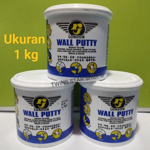 Dempul RJ London Wall Putty 1kg 1 kg Dempul Serbaguna Multifungsi Motor Mobil Sepeda Besi Logam Plastik Tembok Plamir Kayu Asbes bata