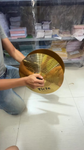 Cặp cymbal đồng victo 14inch=36cm có núm tay cầm