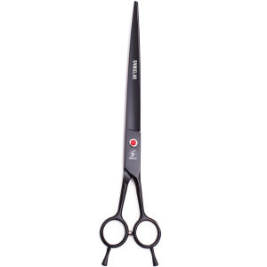 Sangelar 9 inch Pet Grooming Scissors For Large DogStraight and Curved ShearGreat Value (Includes Case)