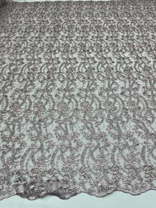 Bahan kain tile bordir full motif mewah. harga setengah meter