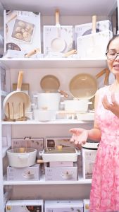 [HÀNG CHÍNH HÃNG] Bộ 3 nồi sâu chống dính bếp từ FIKA NEOFLAM Hàn Quốc. Sản phẩm gồm nồi sâu chống dính đế từ 18cm nồi sâu chống dính đế từ 22cm nồi nông chống dính đế từ 22cm (trắng ngà)