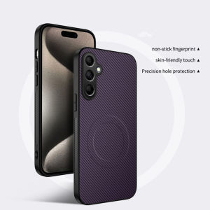 Magnetic Phone Case For Samsung A57 5G A56 A55 A15 A17 A13 A16 A37 A05 A55 A54 A35 A52 A34 A53 A34 A73 Cover Funda Carbon Fiber
