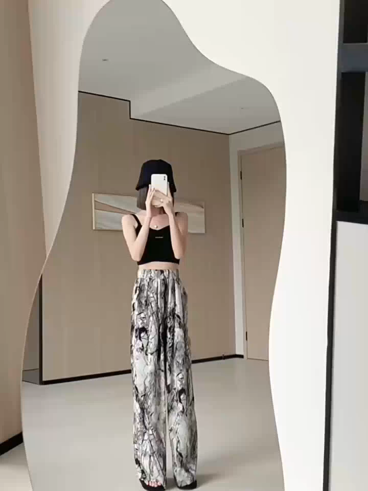 Ready Stock🇲🇾 long pants women baggy pants women wide leg pants seluar panjang perempuan seluar rumah