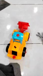 Mainan Anak Anak Terbaru DIY Kontruksi Loader Dan Roller OCT 5724 | Mainan Anak Di Dorong Manual Tanpa Baterai DIY Penggiling Pasir/Tanah | Mainan Edukasi Anak Murah Dan Bagus Bahan Plastik Tahan Lama Kemasan Kantong