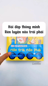 Hỏi đáp thông minh - Rèn luyện não trái não phải (lẻ tùy chọn) - Sách trương tác trò chơi cho bé Vizibook