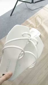 Dép nữ đẹp xỏ ngón dây chéo thời trang hàn quốc Depvashock MS 12022