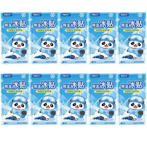 Summer heat dissipation and cooling multi-functional ice patches adult cooling gel patches relieve fever pain and discomfort