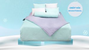 Bộ ga giường chun K-Bedding by Everon KMTP 307 - Chất liệu cao cấp MicroTencel thoáng nhẹ không phai xù (KHÔNG GỒM CHĂN)