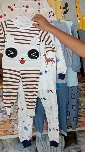 [N.O.A. Baby Store] 1 Set Piyama Anak Import Bahan Katun Super Lembut tidak panas/Piama anak import Premium/Terlaris