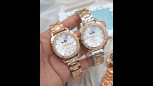 นาฬิกาแฟชั่น นาฬิกาผู้หญิง Geneva แบรนด์แท้  หน้าปัด เพชร เลข  《 แถมฟรี !! กล่องใส่นาฬิกา 》