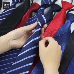 ⭐️⭐️ [Ready Stock] High Quality Gentlemen Neck Tie Plain Color Smart Business Easy No Knot Rubber Formal Tuxedo Tie Adjustable Lelaki