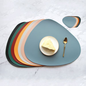 Set Dining Table Mat Placemat Heat Insulation Anti Slip Oil-proof Waterproof Washable