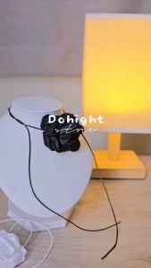 เปลี่ยนแปลงให้พร้อมส่ง มีเก็บเงิน ปลายทาง สร้อยคอดอกไม้ ดอกกว้าง 5 ซม. โชคเกอร์ มี 3 สี สายยาว 76 ซม. แนวแฟชั่นเกาหลี: Do hight