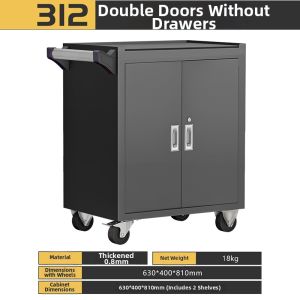 DULAN | Multipurpose Tool Cart Drawer Style Mobile