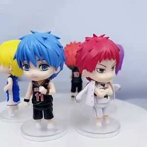Action Figure KUROKO NO BASKET isi 6 pcs - Miniatur Topper Kue Pajangan Pemain Bola Basuke Anime