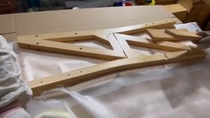 kerusi tangga tangga kerusi lipat pelbagai guna Kerusi kayu lipat tangga 4 anak tangga kerusi bangku 35*46*90cm