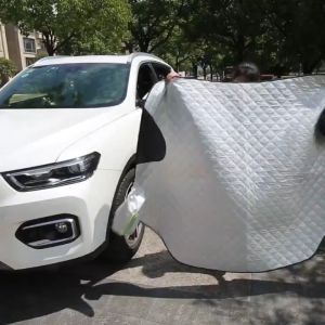 COD Car Sun Visor Sunscreen Heat Insulation Window Shading Board Baffle Front Windshield Cover Snow Block