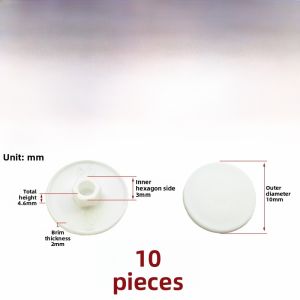 Nylon Internal Hexagonal Dust Cap DIN7991 Countersunk Screw Sealing Parts Protective Caps Waterproof Hats for Mechanical Hardware