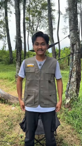 BLUEBUTTON Short Cargo Pants Olive Celana Pendek Cargo Pria