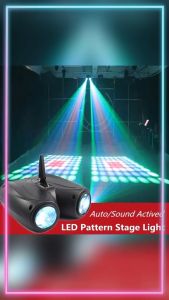 COD Emslaser Lampu Proyektor Disco Sensor Suara RGB 128 LED 20W - EL20 / lampu sorot panggung 20 watt RGB sensor suara otomatis ikuti beat musik lighting panggung warna warni set tembak mini super terang led outdoor tahan air konser disco pengiriman cepat
