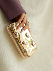 UGALS | Retro Metal Acrylic Square Handbag