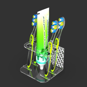 TEMPAT WADAH PENYIMPANAN DISPENSER PASTA SIKAT GIGI ODOL TOOTHPASTE TOOTHBRUSH KAMAR MANDI BATHROOM ALAT PERALATAN AKSESORIS ORGANIZER ORGANISER HOLDER UNIK ELEGAN MINIMALIS AESTHETIC ESTETIK KEKINIAN AKRILIK ACRYLIC BENING TRANSPARAN MOTIF PUZZLE 090