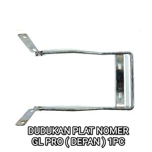 Dudukan Plat Nomer Depan GL Pro Croom Pangkon Bracket Breket Braket Pelat Nomor Nopol Bagian Depan Honda GL Max