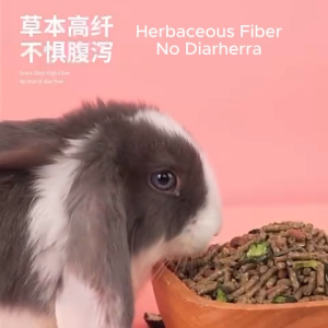 Jonsanty 2.5kg Premium Pasture Fiber Rabbit Food Contain Alfalfa Timothy Added Probiotics Anti Coccidiosis Element