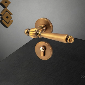Kunci Pintu Roses European Golden Silent Retro Door Lock Set DRL-510GD