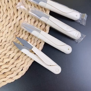 U-Shaped Small Scissors Stainless Steel Safety Stitching Scissors Premium Small Scissors