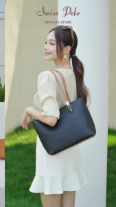 SWISS POLO LADIES PU LEATHER TOP HANDLE TOTE BAG HNY 3330