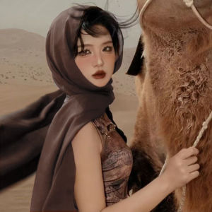 Khăn Trùm Đầu Tam Giác Thoáng Khí Chống Nắng Du Lịch Chụp Ảnh Khăn Quàng Cổ Mùa Hè Chống Nắng Chống Tia UV Phong Cách Dân Tộc