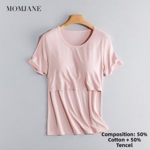 Mom Jane | Breastfeeding Short Sleeve T-Shirt for Pregnant Women Lightweight