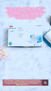 (1 PIECE) 3M 1535-3 Micropore 3 Surgical Tape With Dispenser 7.5CM