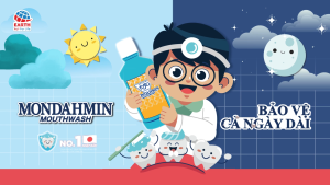 Nước Súc Miệng Mondahmin Nhật 800ml – Bạc Hà The Mát Diệt Khuẩn Mạnh Ngừa Hôi Miệng & Sâu Răng