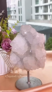 [MY🇲🇾 Ready Stock] 🐟💎15cm 高｜鱼眼石白水晶摆件    15cm Apatite Clear Quartz Display Piece    ｜聚焦专注 ✦ 净化磁场 ✦ 灵性提升 ✦ 镇宅守护｜