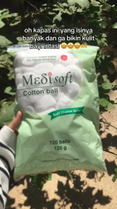 LOVELY l KAPAS SELECTION MEDISOFT COTTON BALL 120 BALLS
