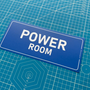 Power Room. Electric Electrical Power Supply Generator Room. Premium Sticker Sign Notice Signage Big Small Label.