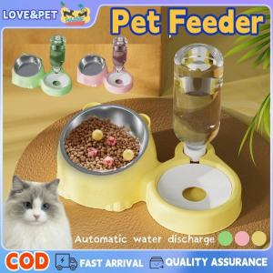 2-IN-1 Automatic Food and Water Dispenser Bowl Feeder for Dogs and Cats Stress-relief Pet Feeder