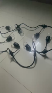 หลอดปิงปองใส ไฟเปลี่ยนสี 3W ขั้ว E27 รุ่น เรนโบว์ (7 สีในหลอดเดียว) ไฟกระพริบ ตกแต่งห้อง ไฟปิงปอง