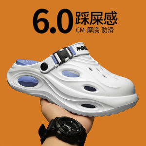 Flowllorss Mens Summer Outdoor Thick Bottom Office Slip-On Sandals Anti-Slip Deodorant Sports Beach Shoes Open-Toe Slippers