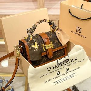 กระเป๋าถือสตรียี่ห้อ 2025 ใหม่ฤดูใบไม้ร่วงและฤดูหนาวDesignerไหล่Crossbodyกระเป๋าแฟชั่นและHigh-Endกระเป๋าสี่เหลี่ยมเล็ก