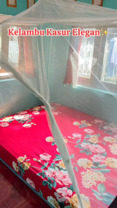 PAKET 4 PCS 100 RIBU KELAMBU JUMBO TIDUR POLOS KOTAK ANTI NYAMUKBAYI ANAK DEWASA BEDRAIL AMAN