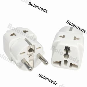 2in1ทองแดงสีขาวดำออสเตรเลียอังกฤษเราไปยังสหภาพยุโรปแบบสากลเยอรมนีฝรั่งเศสอินโดนีเซียเกาหลีใต้รัสเซีย SCHUKO ปลั๊กตัวแปลงท่องเที่ยวประเภท e/f