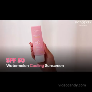 Dot & Key Watermelon Hyaluronic Cooling Sunscreen SPF 50 PA+++| for Oily Normal & Combination Skin | UV + Blue Light Protection | Lightweight | No White Cast | Boosts Vitamin D Absorption